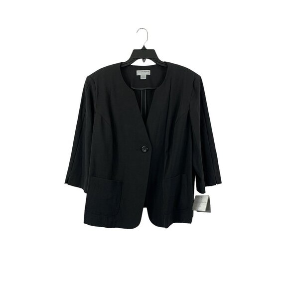 Sag Harbor Tops - Sag Harbor Women's Career Black Blazer Top